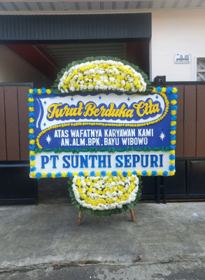 Papan Bunga Duka di Tawangsari